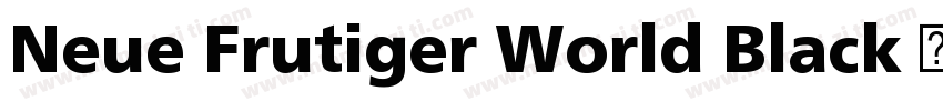 Neue Frutiger World Black Italic字体转换